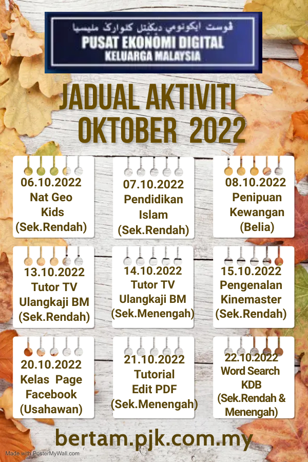 OKTOBER 2022 - Made with PosterMyWall